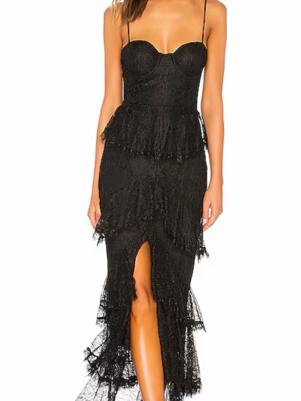 MAJORELLE Zelda Fitz Gown in Black M - New With Tags